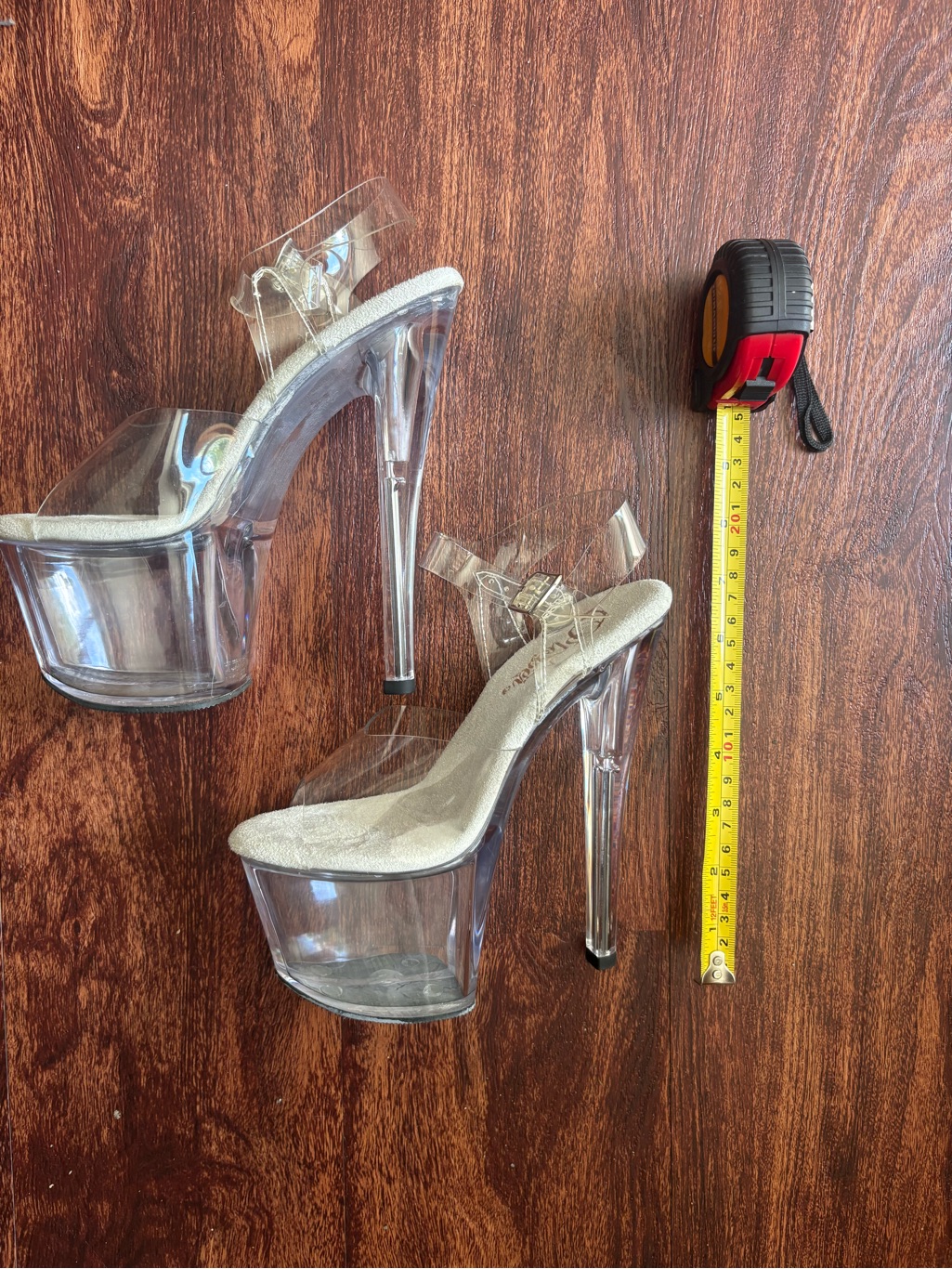 Pleaser Clear Platform High Heels